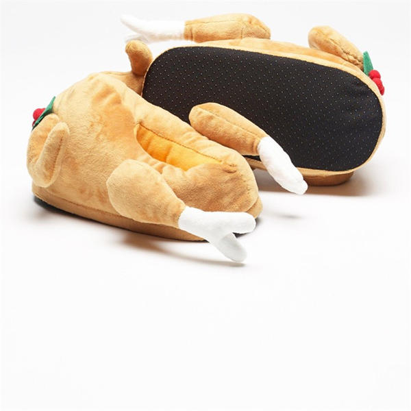 I Saw It First Light Up Christmas Turkey Slipper