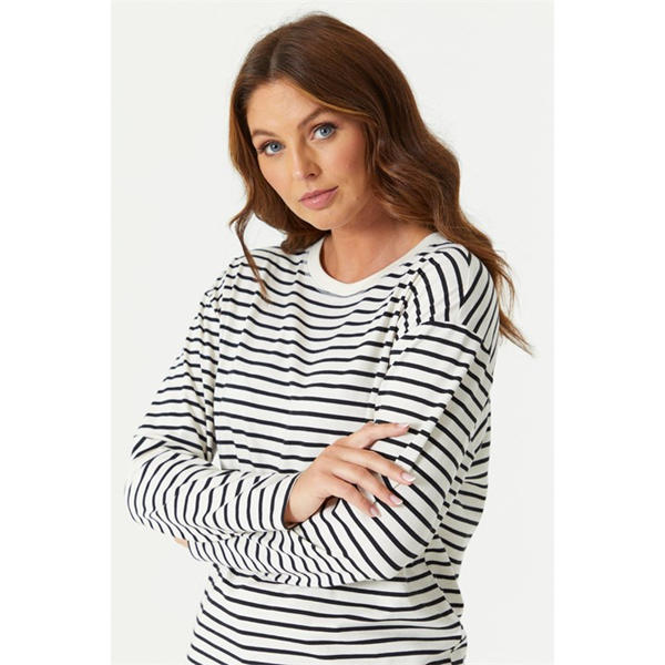 I Saw It First Long Sleeve Stripe T-Shirt