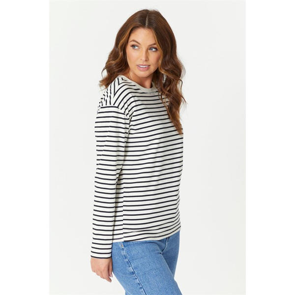 I Saw It First Long Sleeve Stripe T-Shirt