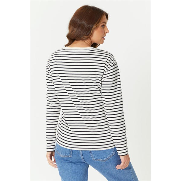 I Saw It First Long Sleeve Stripe T-Shirt