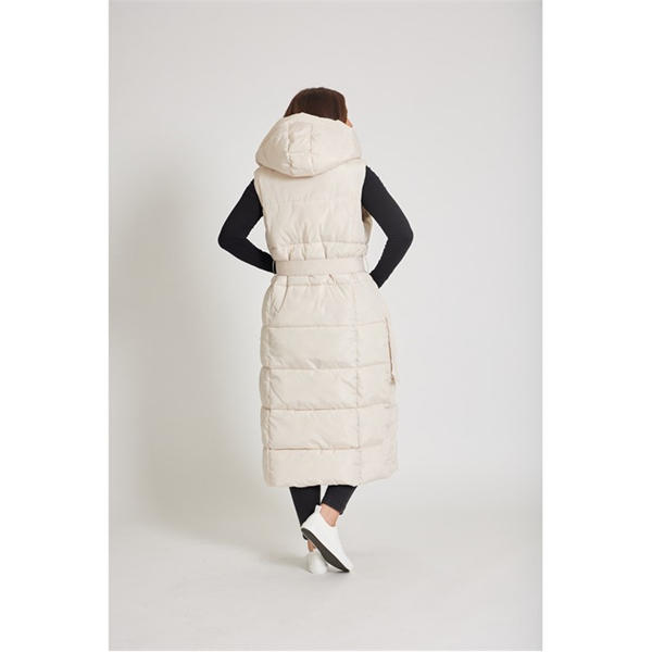 I Saw It First Longline Belted Padded Gilet