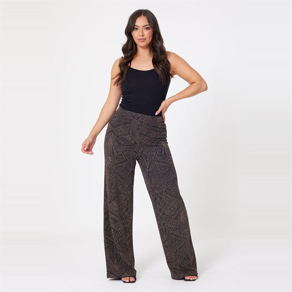 I Saw It First Lurex Wide Leg Pants