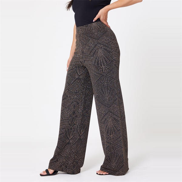 I Saw It First Lurex Wide Leg Pants