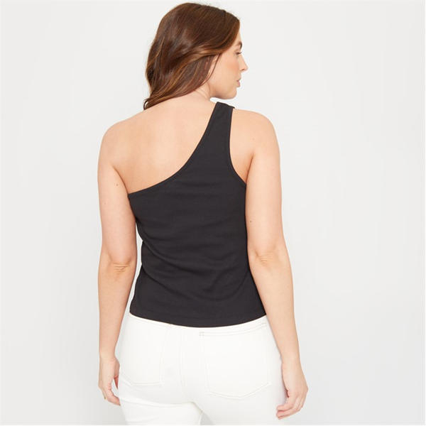 I Saw It First One Shoulder Rib Top