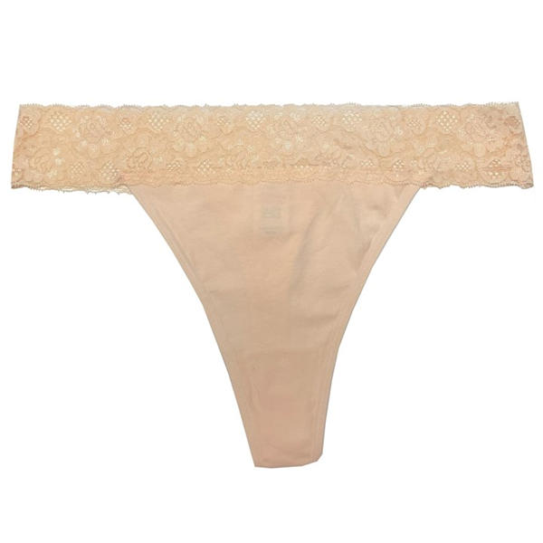 I Saw It First Pack Lace Trim Cotton Thong