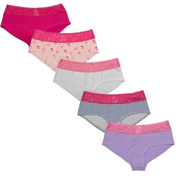 i saw it first Pack Lace Trim Shortie Briefs