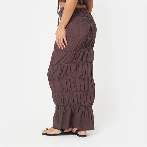 I Saw It First Poplin Tie Maxi Skirt