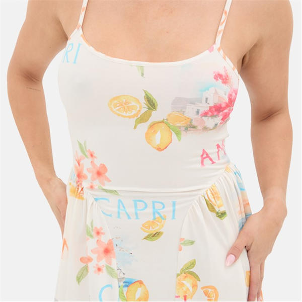 I Saw It First Printed Tie Back Midi Dress