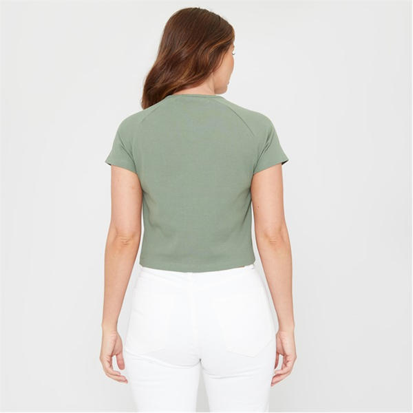 I Saw It First Ruched Rib Top Womens