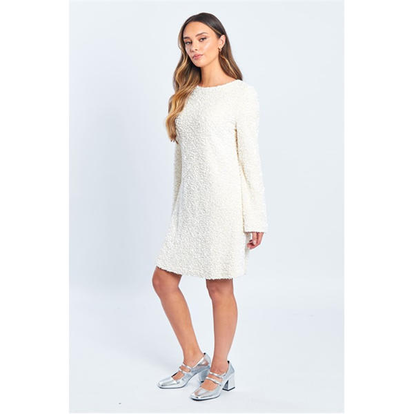 I Saw It First Sequin Bow Dress