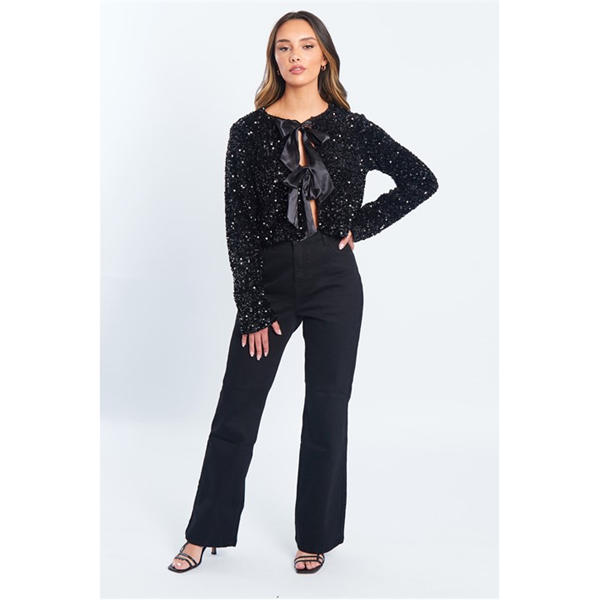 i saw it first Sequin Bow Jacket