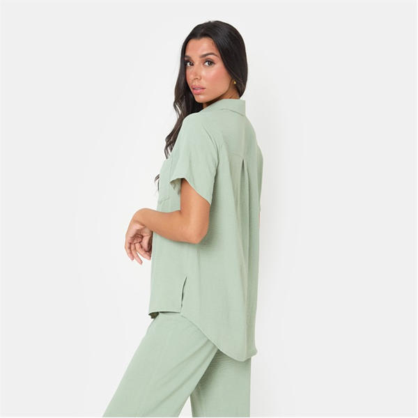 I Saw It First Soft Crepe Short Sleeve Shirt