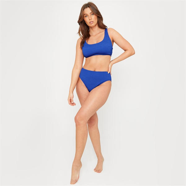 I Saw It First Textured Square Neck Bikini Top