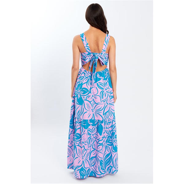 I Saw It First Tie Back Maxi Dress