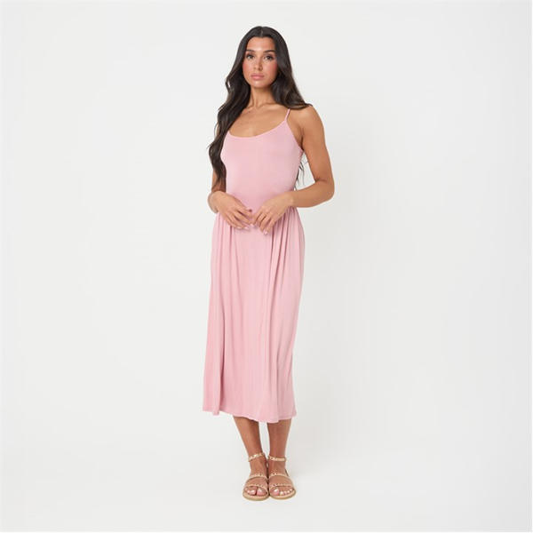 I Saw It First Tie Back Midi Dress