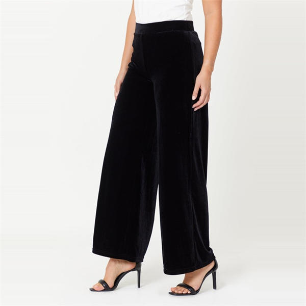 I Saw It First Wide Leg Velvet Trousers