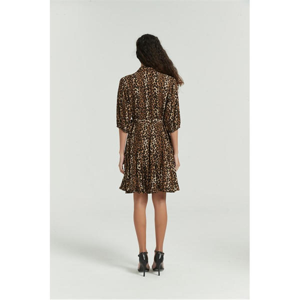 I Saw It First You Animal Skirted Shirtdress