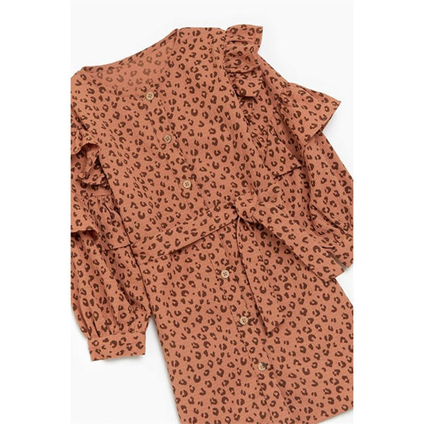 I Saw It First Younger Girls Leopard Frill Dress