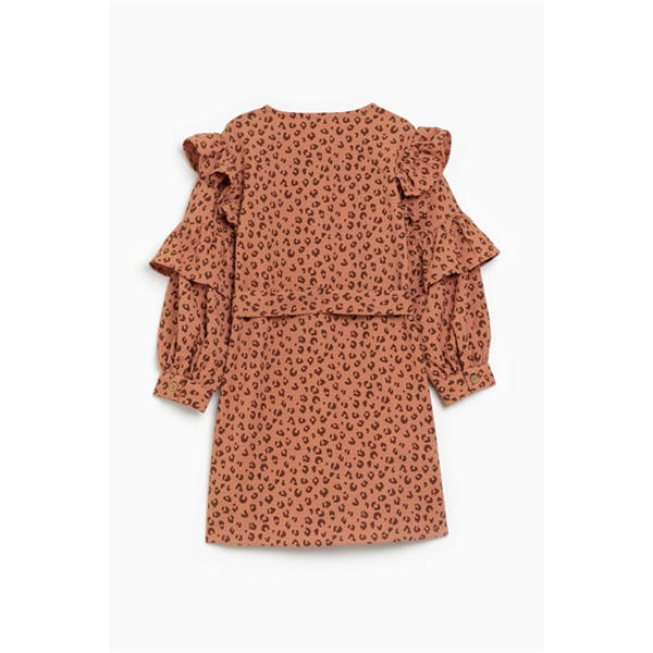 I Saw It First Younger Girls Leopard Frill Dress