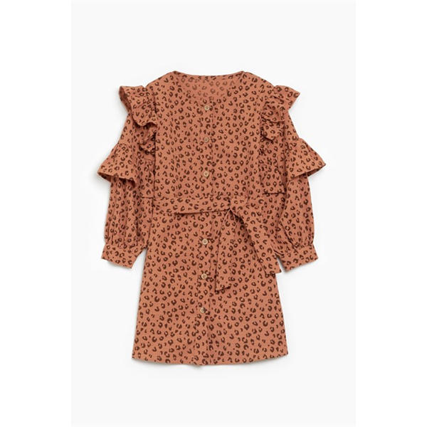 i saw it first Younger Girls Leopard Frill Dress