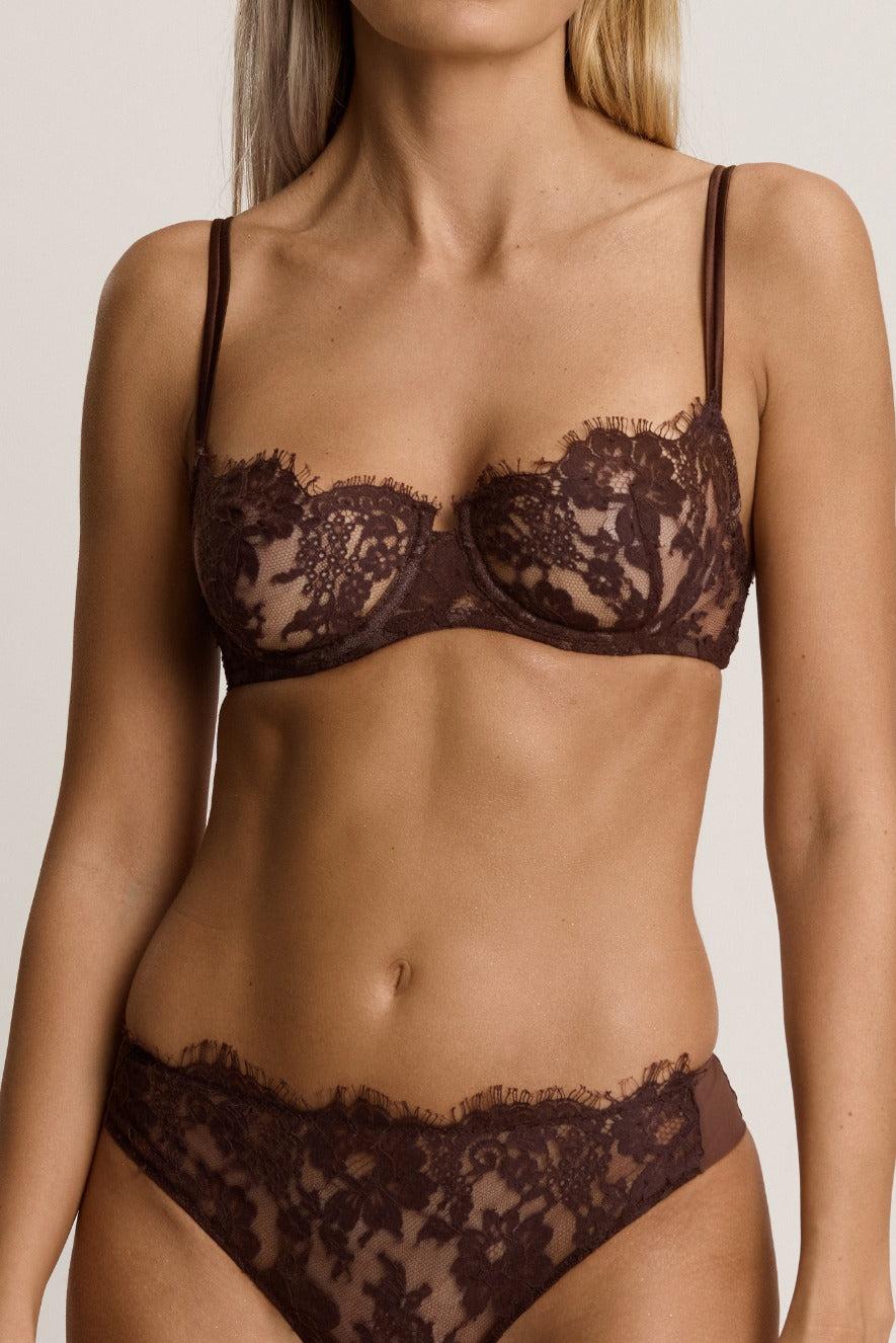 I.D. Sarrieri Balconette Bra in Brown
