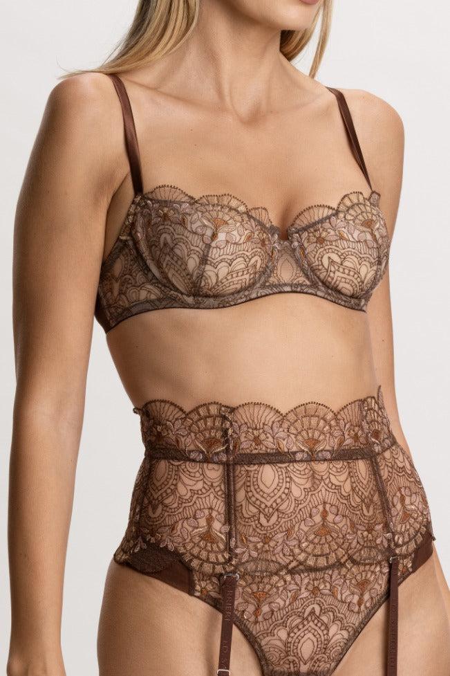 I.D. Sarrieri Balconette Bra in Mocha Mousse