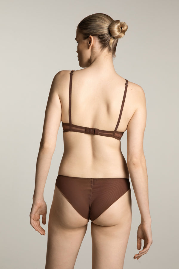 I.D. Sarrieri Brazilian Brief In Mocha Mousse