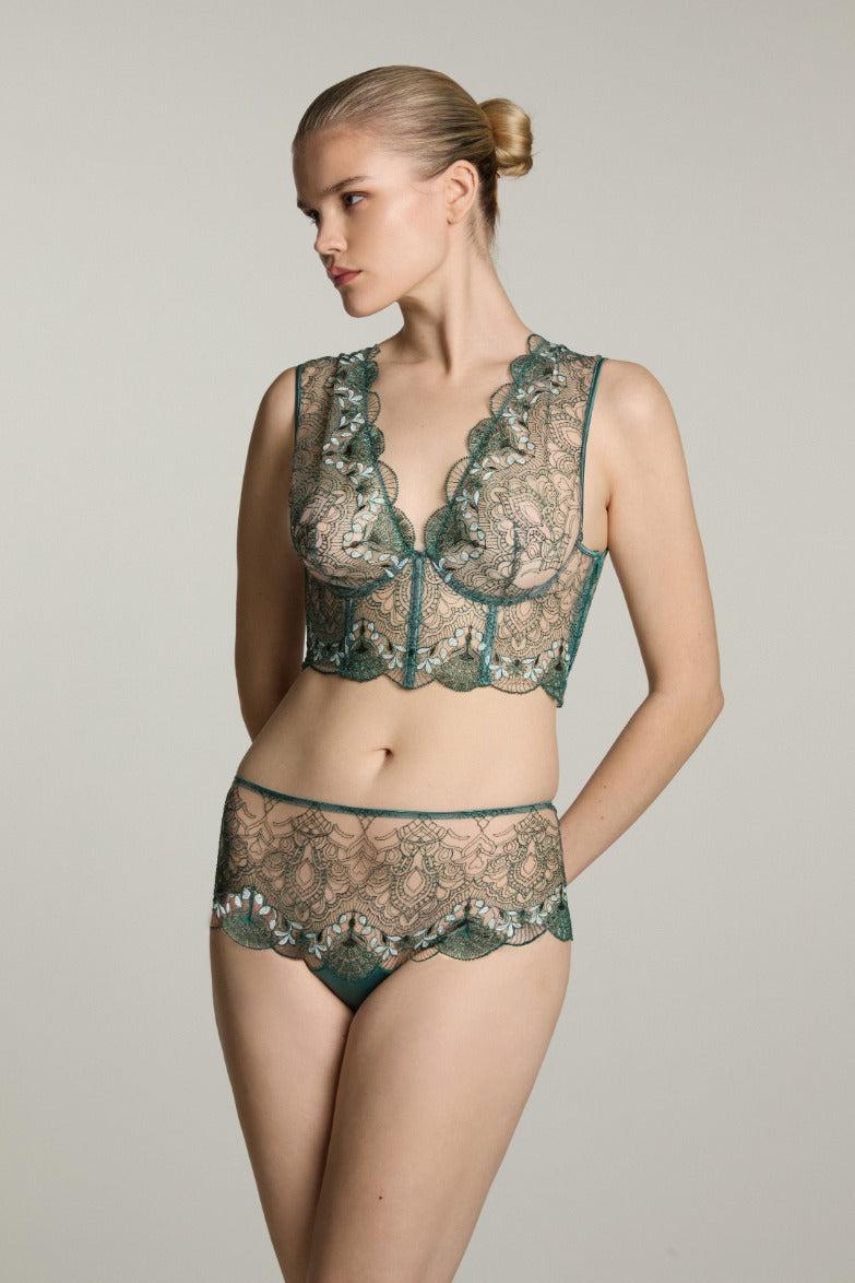 I.D. Sarrieri High Waist Brief In Green