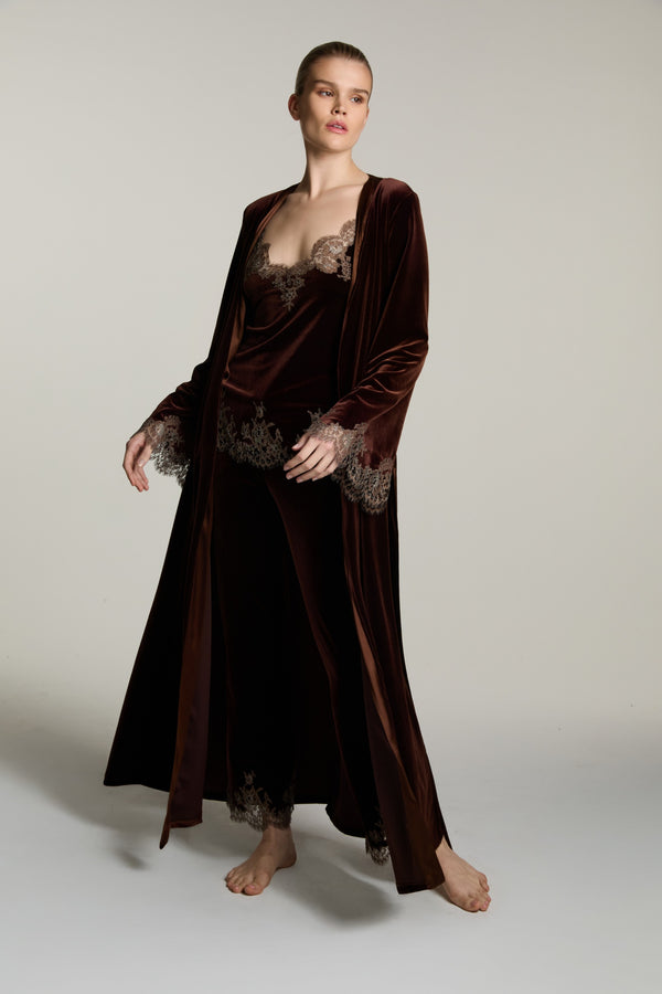 I.D. Sarrieri Long Pants In Brown/Mink