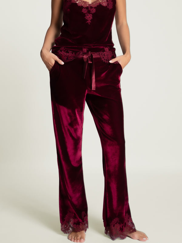 I.D. Sarrieri Pants in Wine
