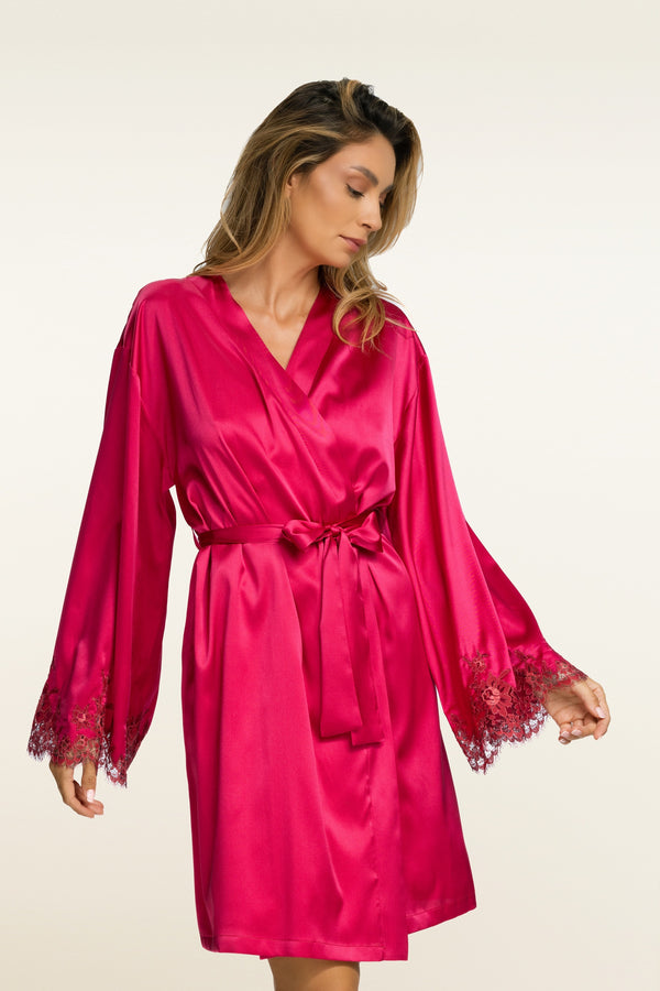 I.D. Sarrieri Robe In Raspberry
