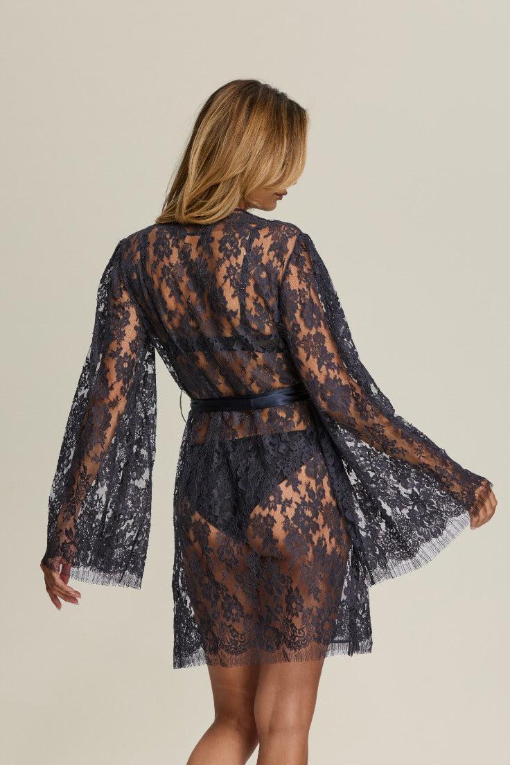 I.D. Sarrieri Short Robe In Blue Notte