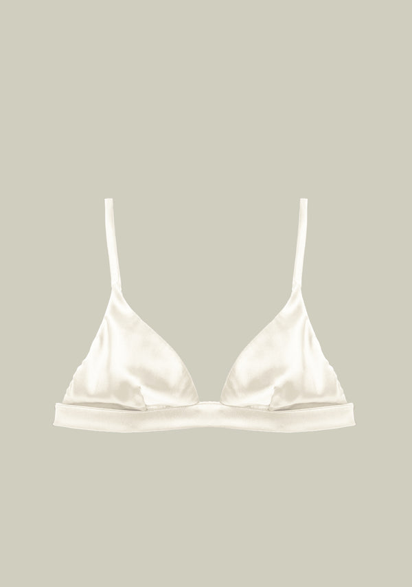 I.D. Sarrieri Soft Triangle Bra In Cream