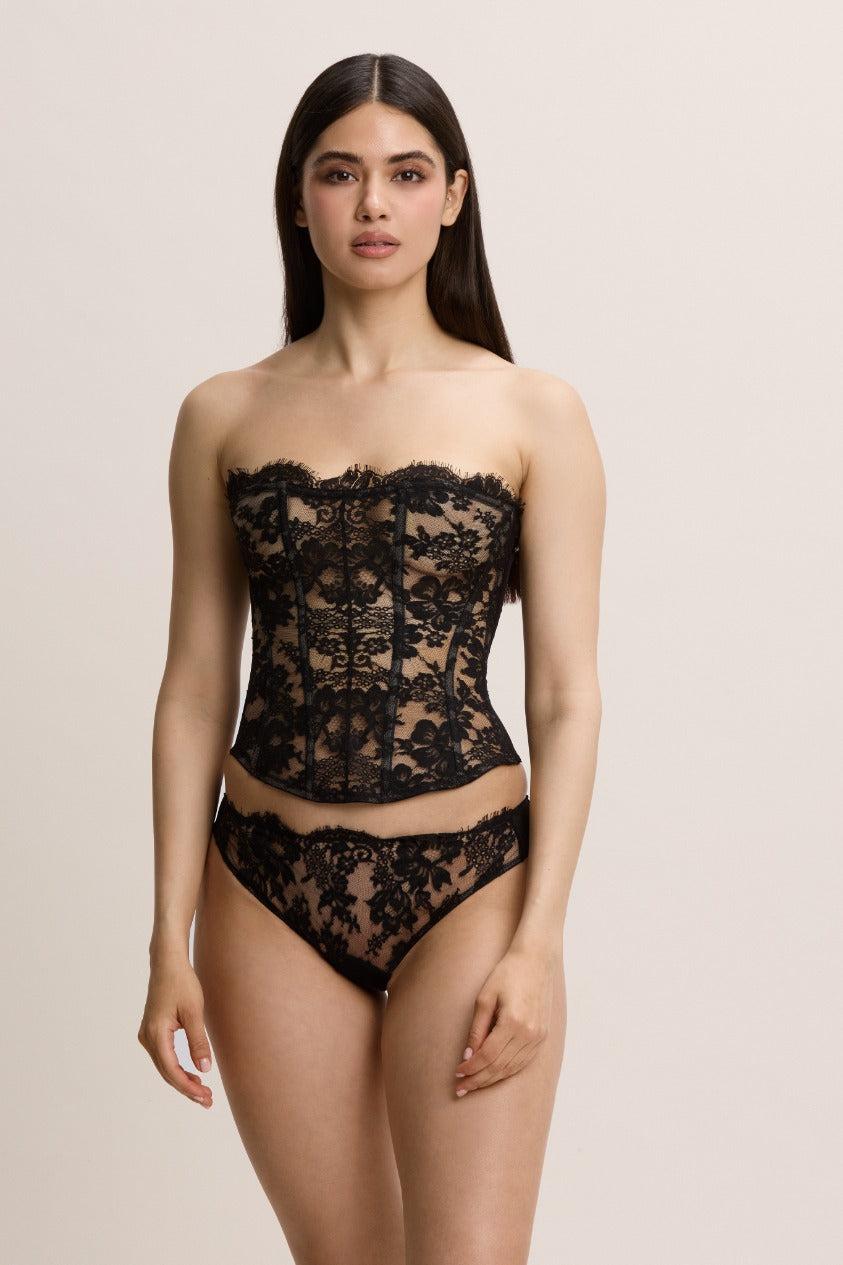 I.D. Sarrieri Strapless Bustier In Black