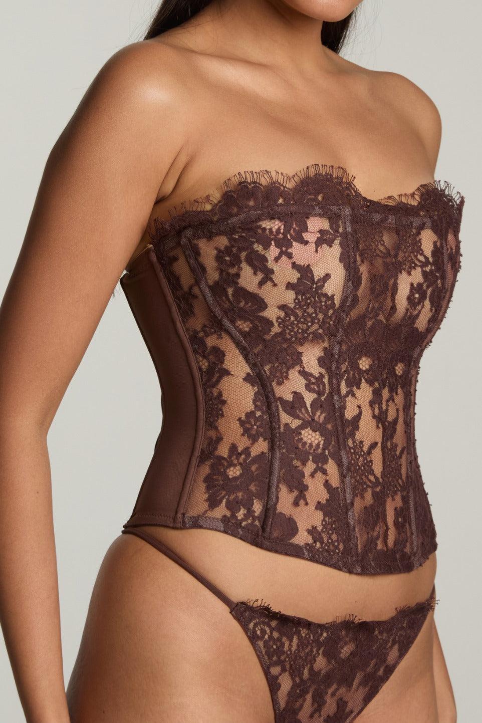 I.D. Sarrieri Strapless Bustier in Brown