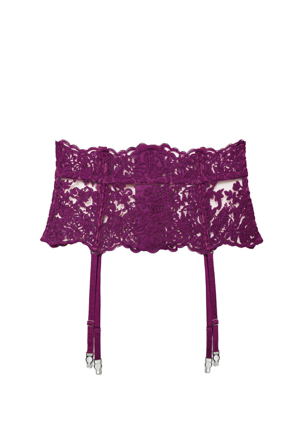 I.D. Sarrieri Suspender Belt in Dark Violet