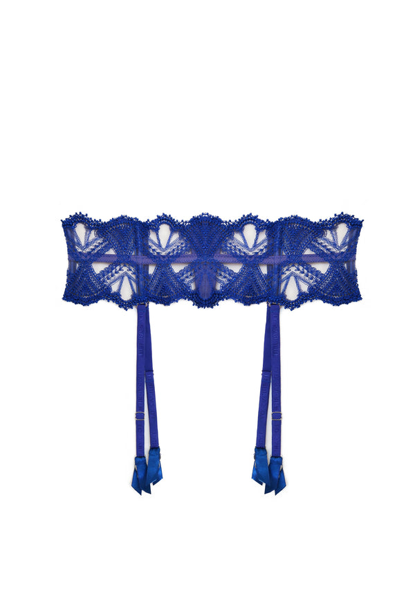 I.D. Sarrieri Suspender Belt in Royal Blue