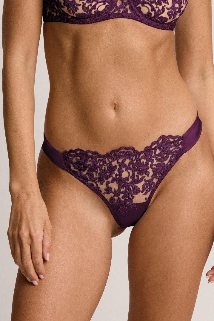 I.D. Sarrieri Thong in Dark Violet
