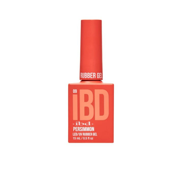 ibd beauty .5OZ RUBBER GEL PERSIMMON
