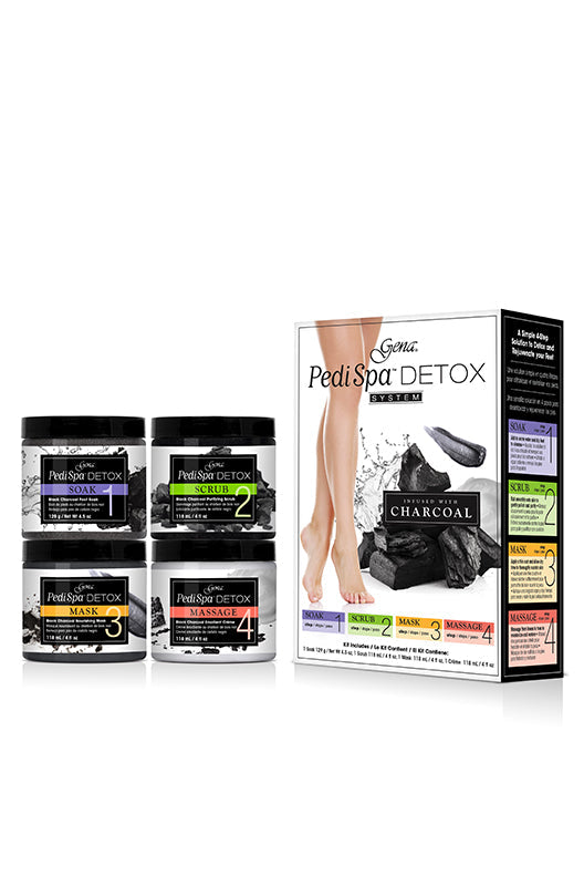 ibd beauty Pedi Spa Detox Black Charcoal 4pc Kit