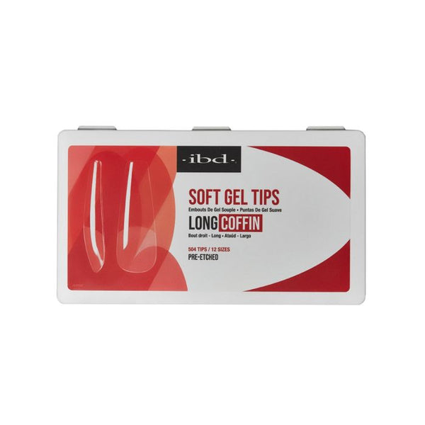 Ibd Beauty Soft Gel Tips - Long Coffin