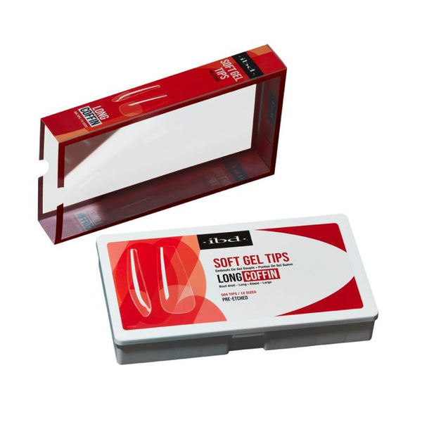 Ibd Beauty Soft Gel Tips - Long Coffin