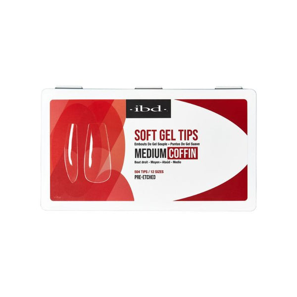 Ibd Beauty Soft Gel Tips - Medium Coffin