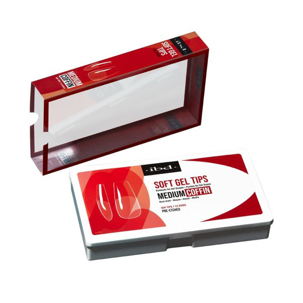 Ibd Beauty Soft Gel Tips - Medium Coffin