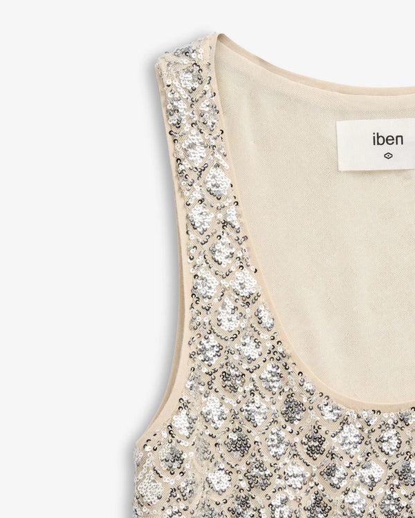 Iben IBEN ALLURE TOP - Silver