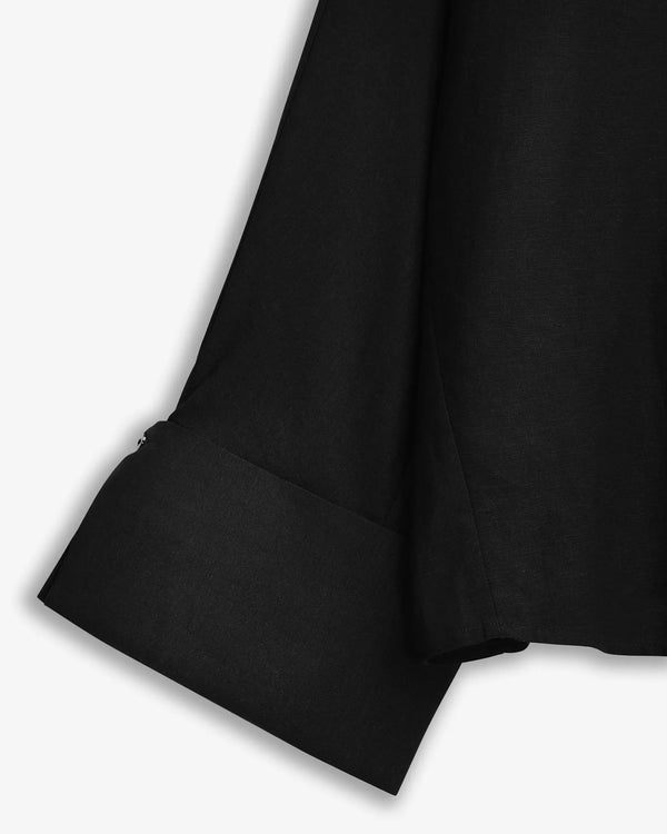 Iben IBEN ATARI LINEN SHIRT - Black