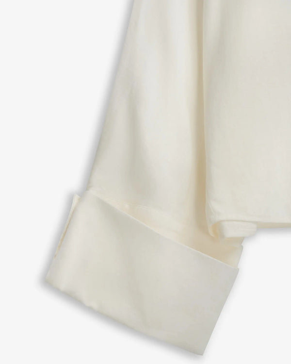 Iben IBEN ATARI LINEN SHIRT - White