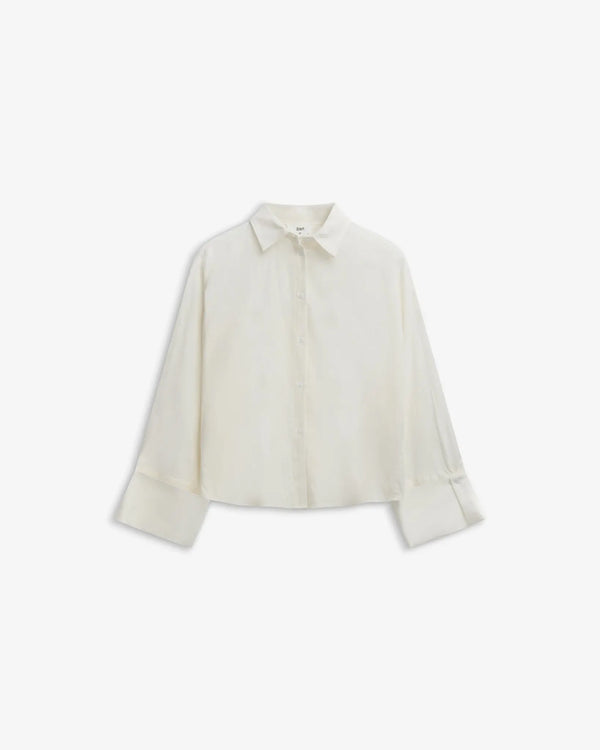 iben IBEN ATARI LINEN SHIRT - White