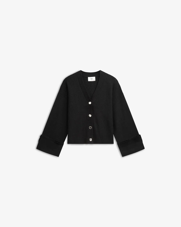 iben IBEN ATARI RIB CARDIGAN - Black