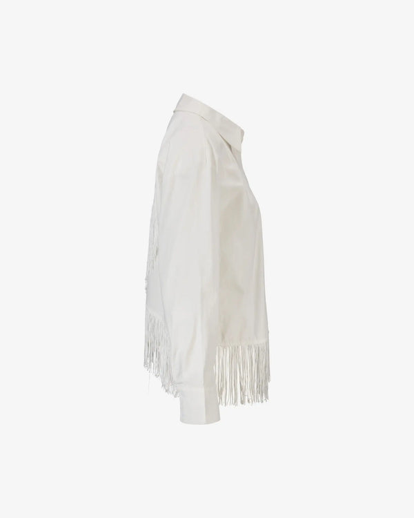 Iben IBEN FRINGE SHIRT - White